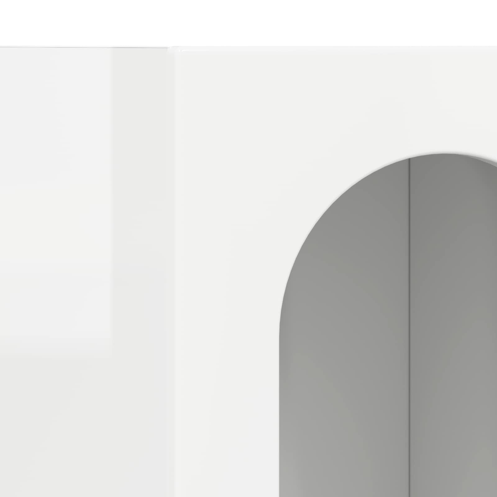 Kabala High gloss white 59 x 35 x 100.5 cm