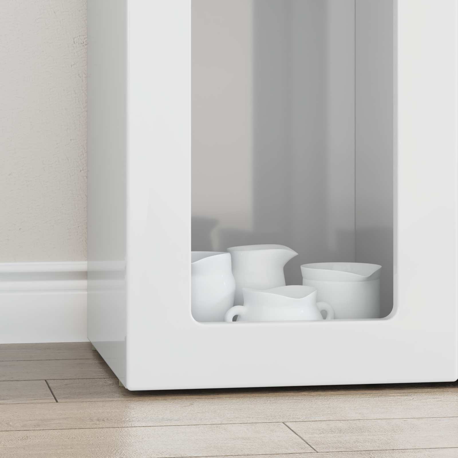 Kabala High gloss white 59 x 35 x 100.5 cm