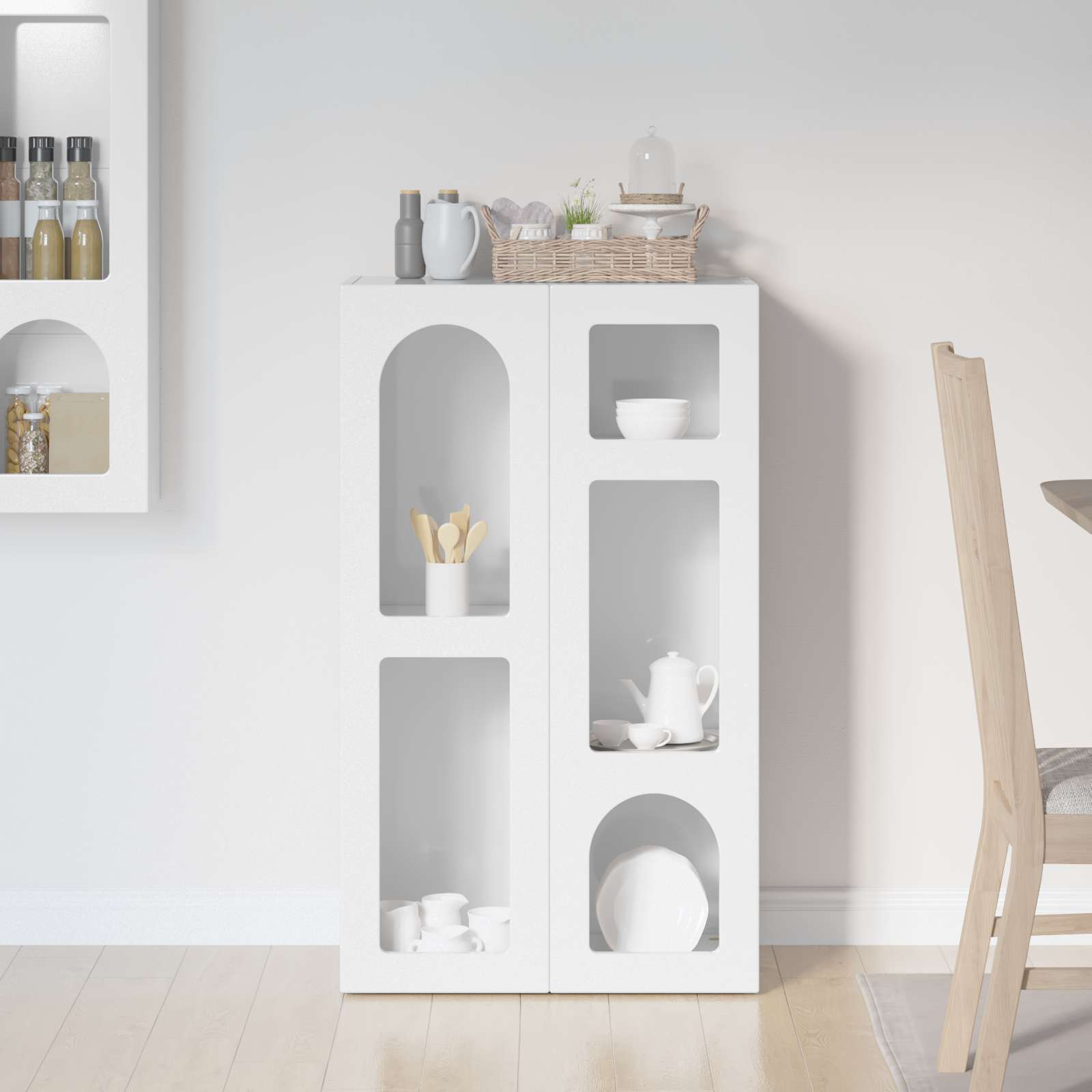 Kabala High gloss white 59 x 35 x 100.5 cm