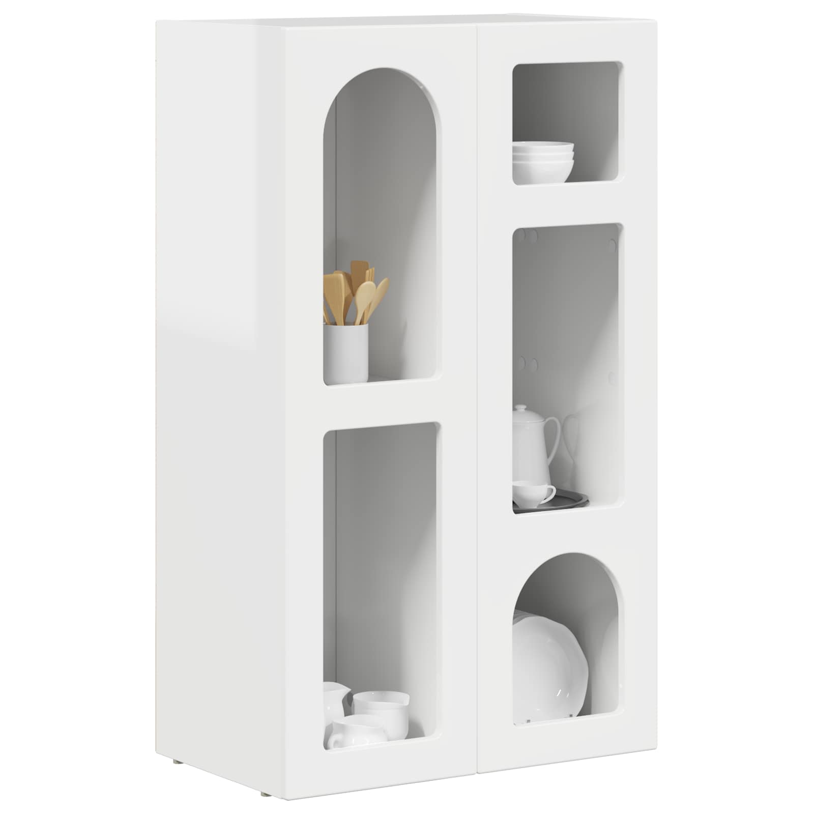 Kabala High gloss white 59 x 35 x 100.5 cm