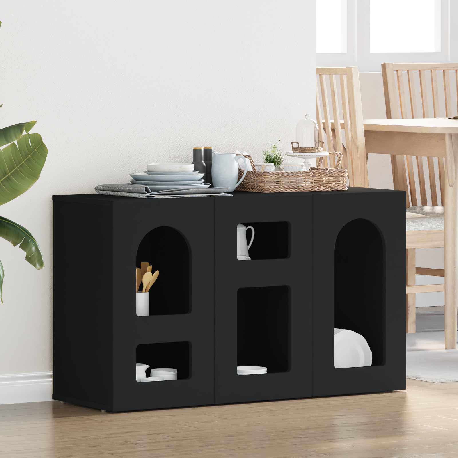 Kabalas Juoda 100 x 35 x 59 cm Apdirbta mediena