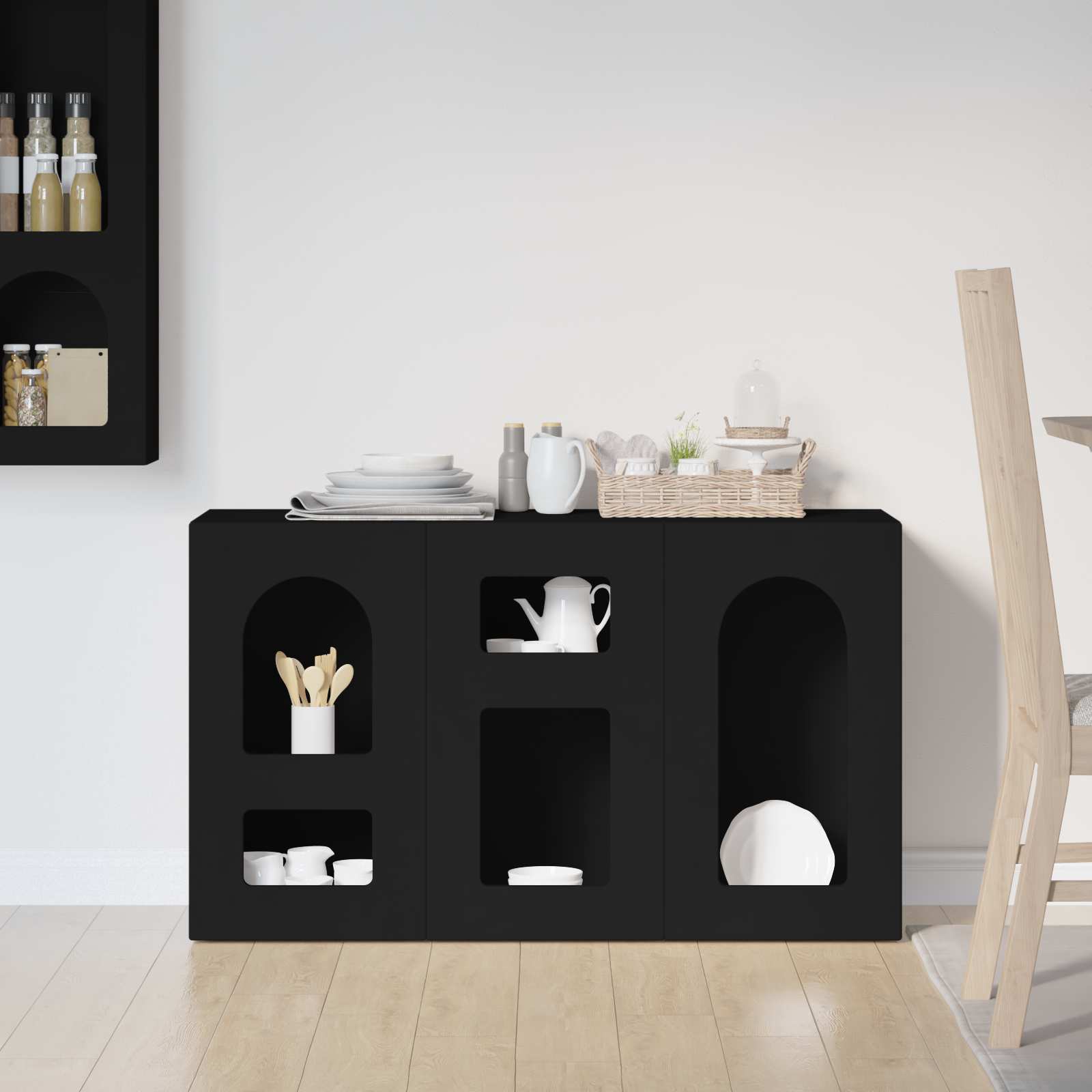 Kabalas Juoda 100 x 35 x 59 cm Apdirbta mediena