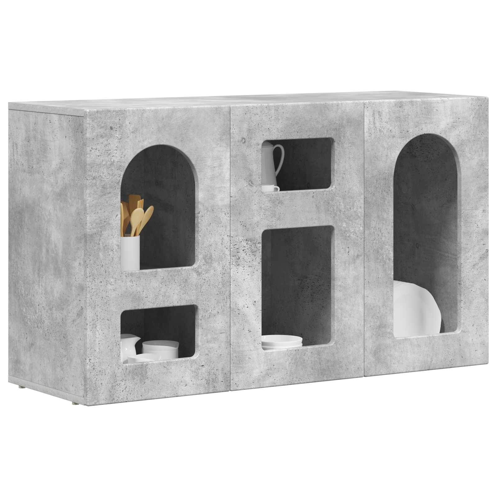 Kabalas Betono pilka 100 x 35 x 59 cm Apdirbta mediena