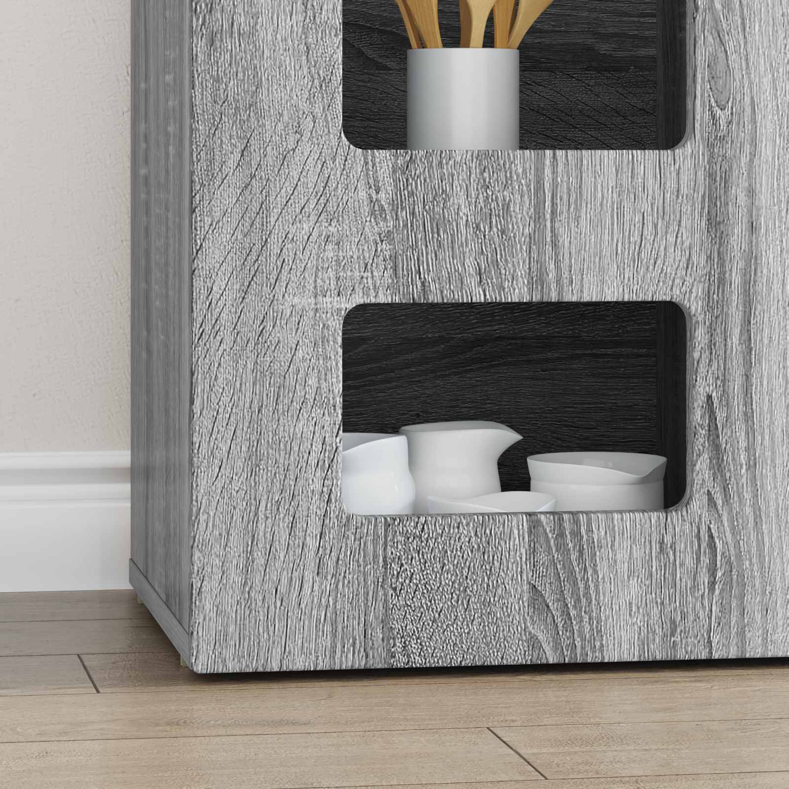 Kabalas Pilkas Sonoma 100 x 35 x 59 cm Apdirbta mediena