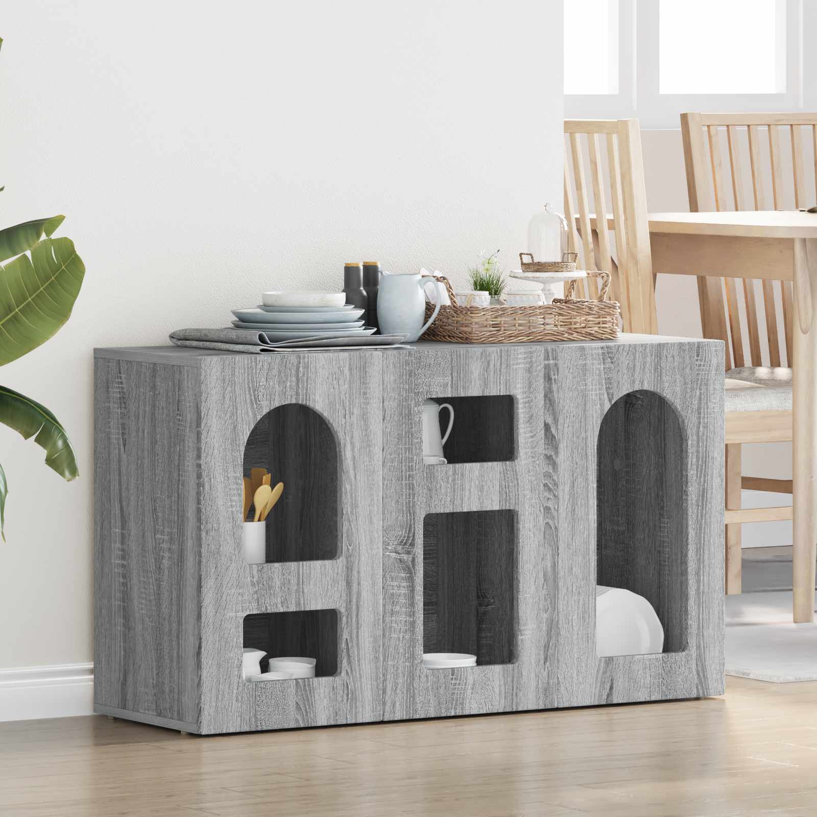 Kabalas Pilkas Sonoma 100 x 35 x 59 cm Apdirbta mediena