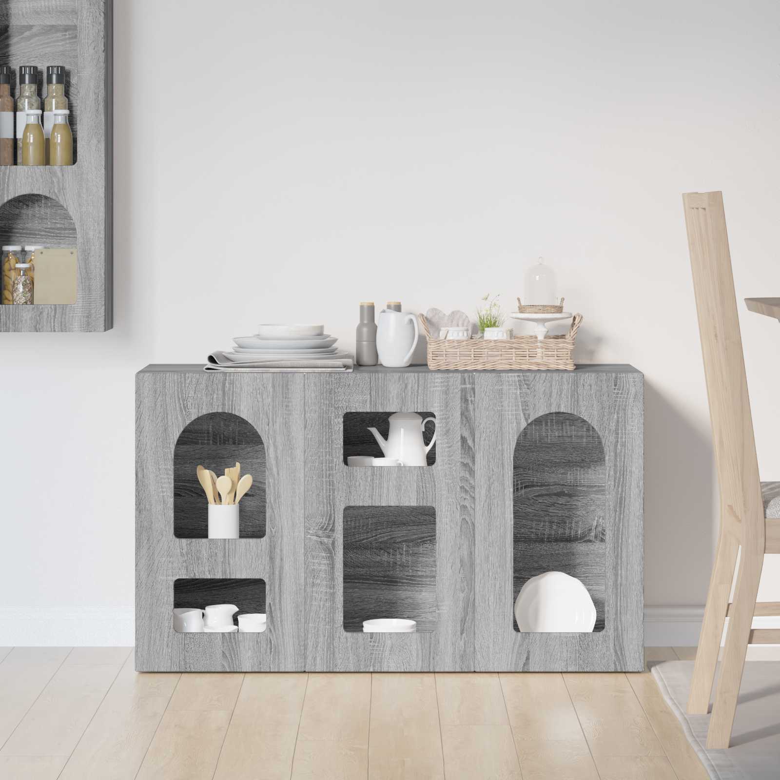 Kabalas Pilkas Sonoma 100 x 35 x 59 cm Apdirbta mediena
