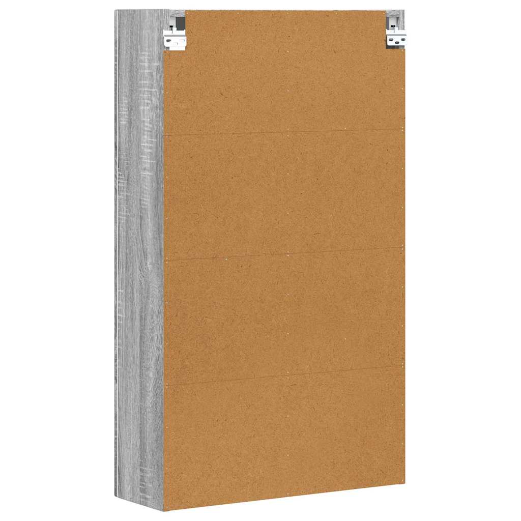 Wall Cabinet with Shelf Grey Sonoma 59 x 20 x 100 cm