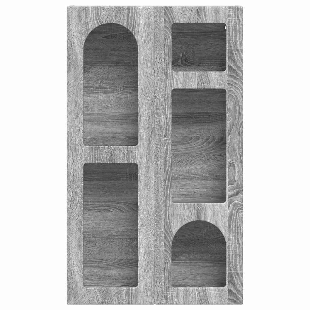 Wall Cabinet with Shelf Grey Sonoma 59 x 20 x 100 cm
