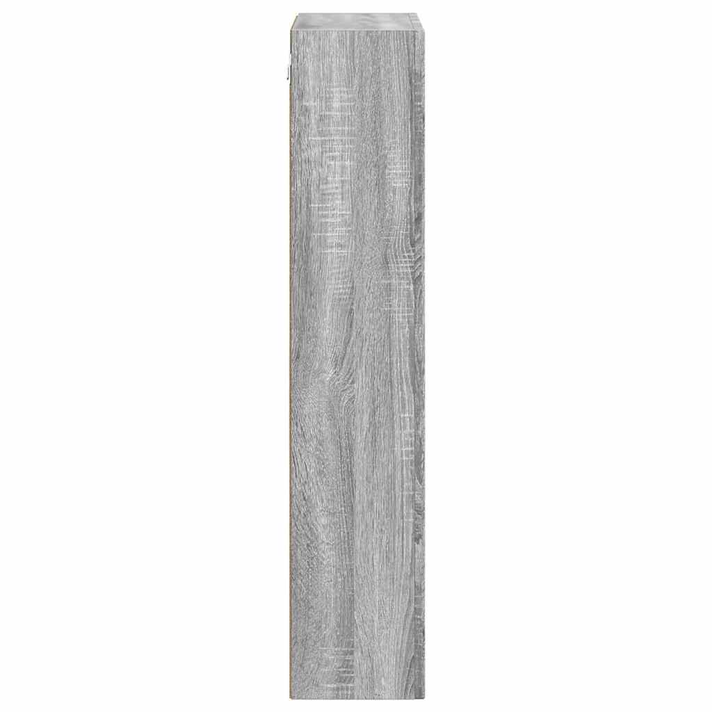 Wall Cabinet with Shelf Grey Sonoma 59 x 20 x 100 cm