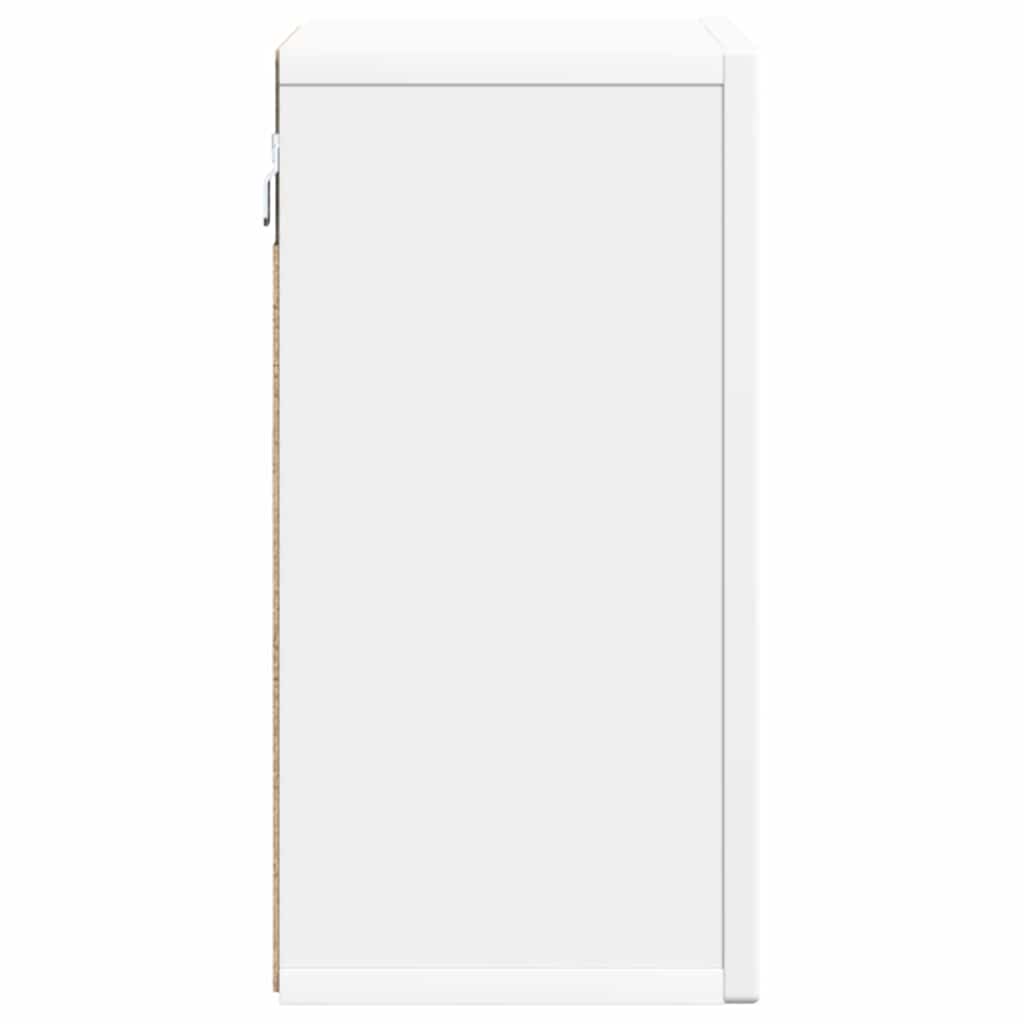 Pakabinama spintelė Balta 60 x 20 x 40 cm Apdirbta mediena
