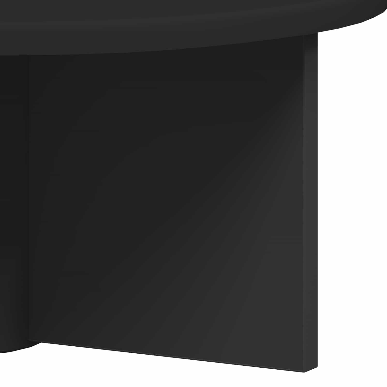 Wall Shelf 2 pcs Black 38 x 19 x 19 cm Engineered Wood