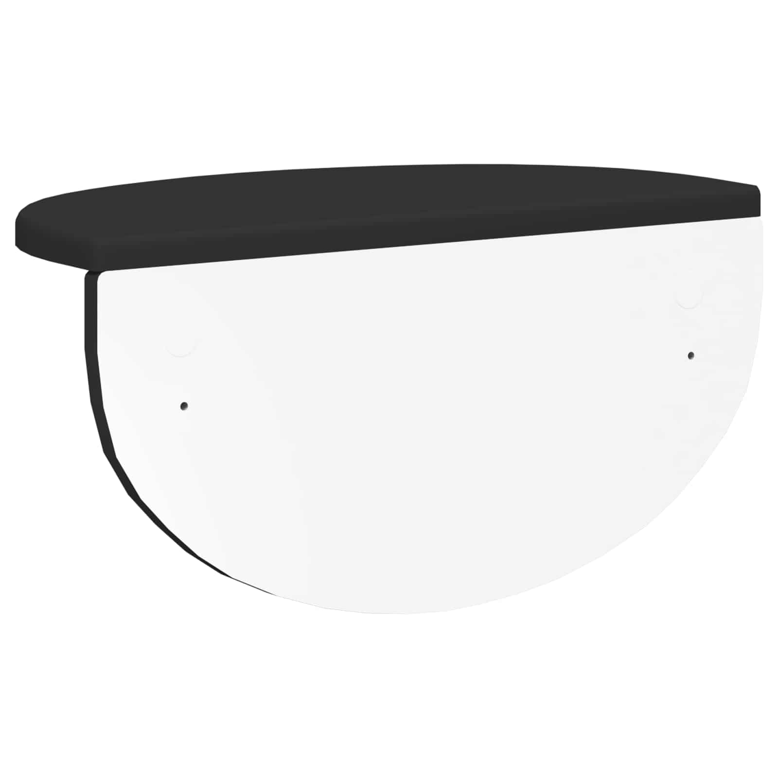 Wall Shelf 2 pcs Black 38 x 19 x 19 cm Engineered Wood
