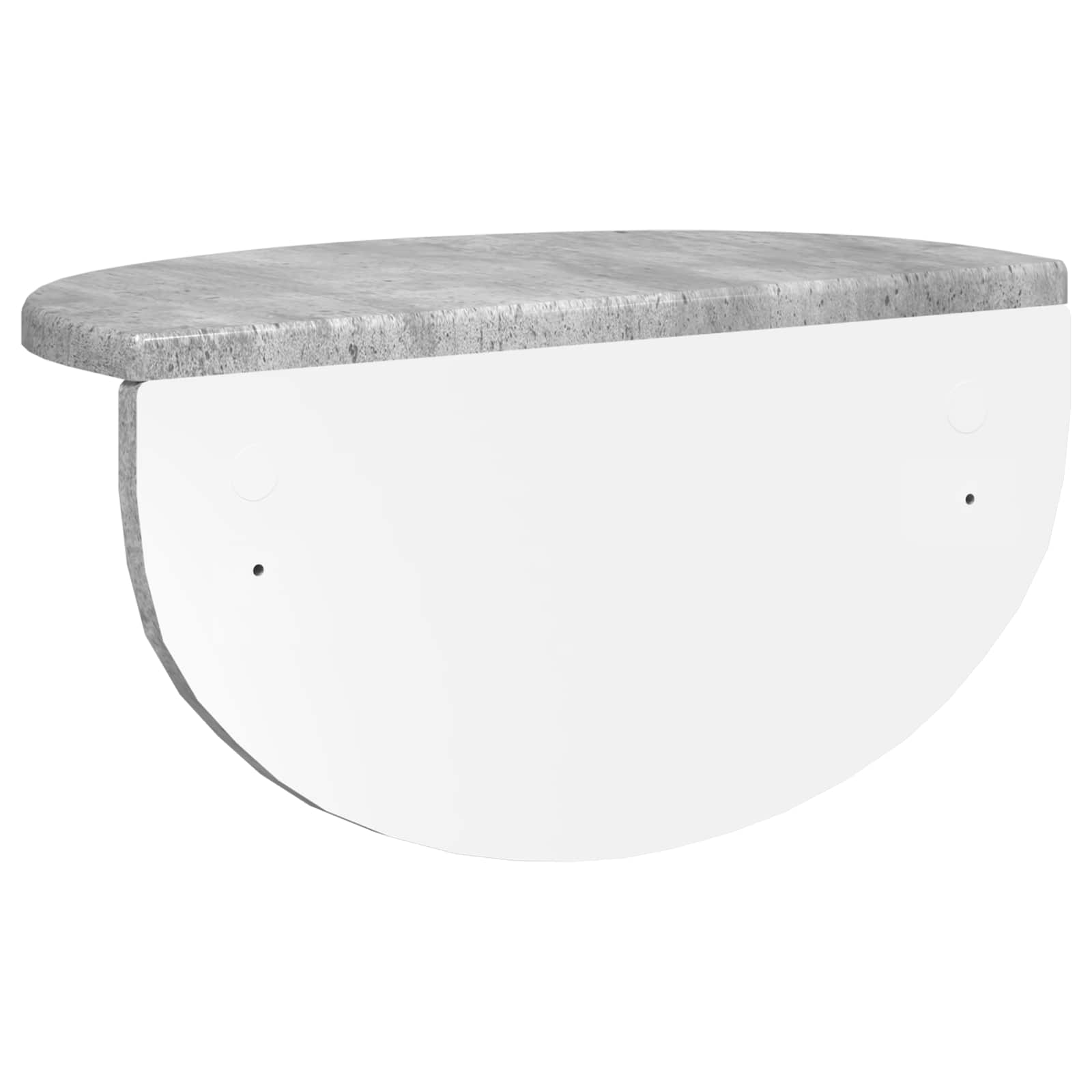 Sieninė lentyna 2 pcs Betono pilka 38 x 19 x 19 cm