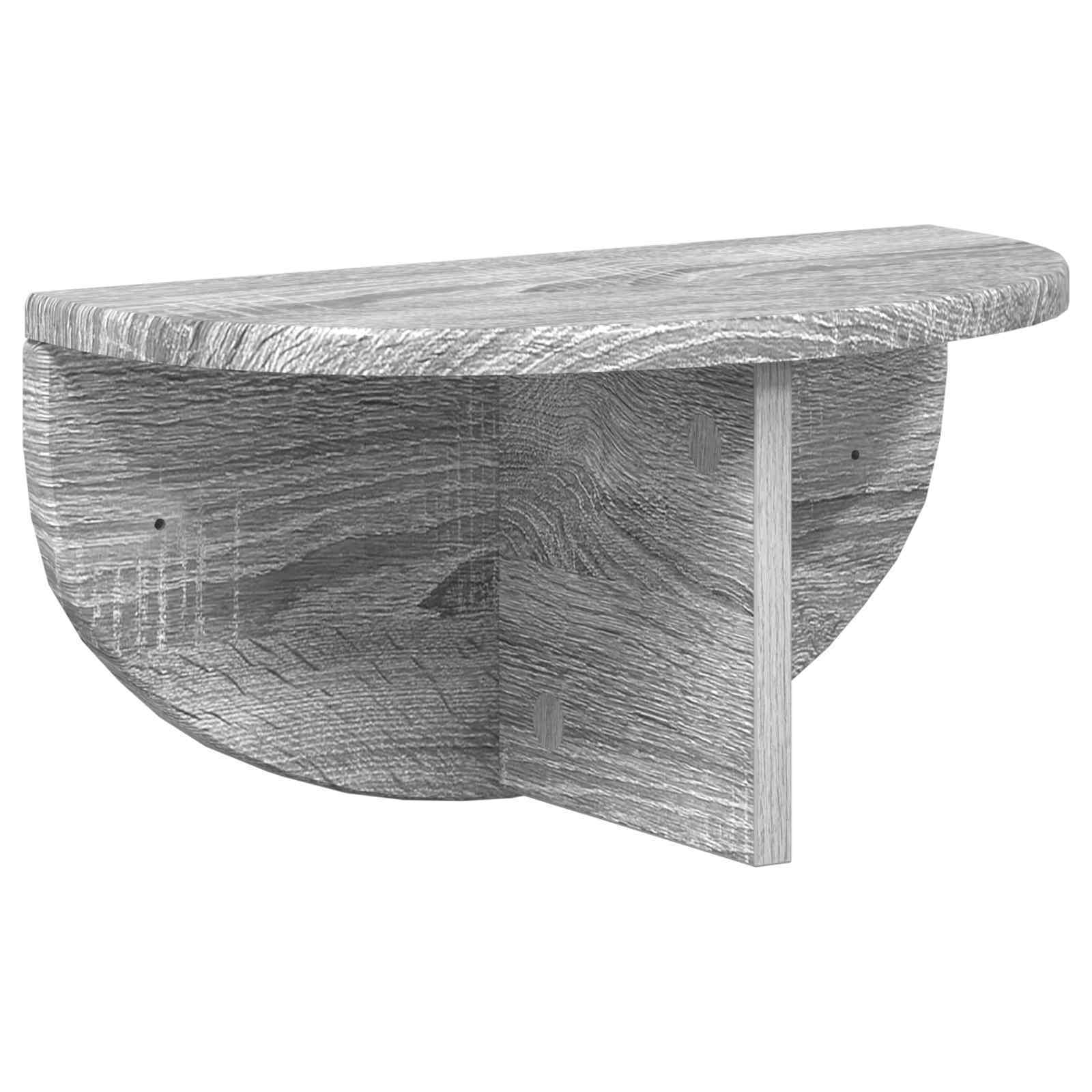Sienas plaukts Pelēks Sonoma 38 x 19 x 19 cm Apstrādāta koksne