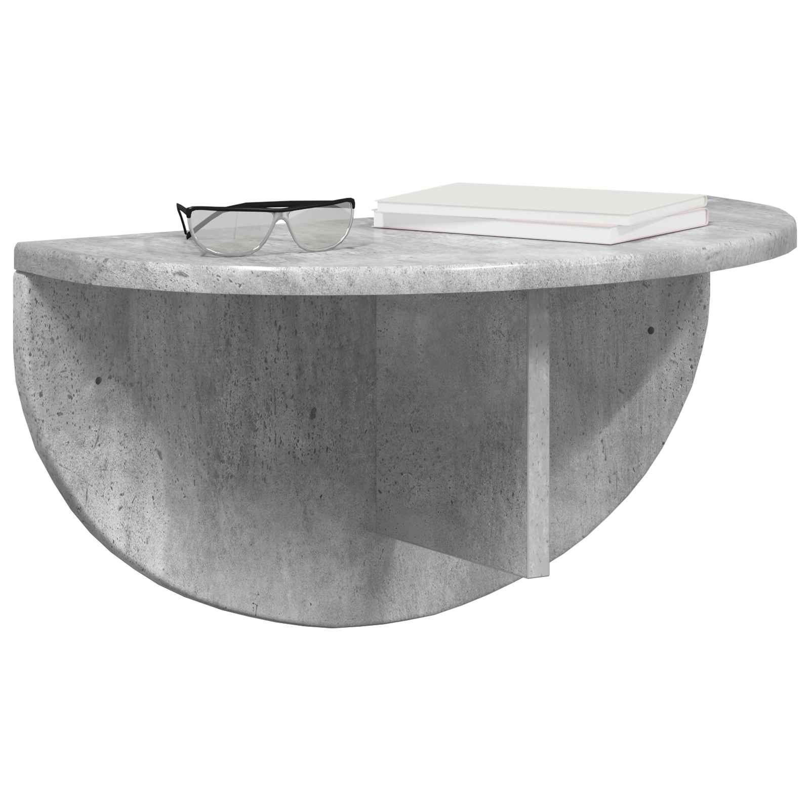Sieninė lentyna Betono pilka 38 x 19 x 19 cm Apdirbta mediena