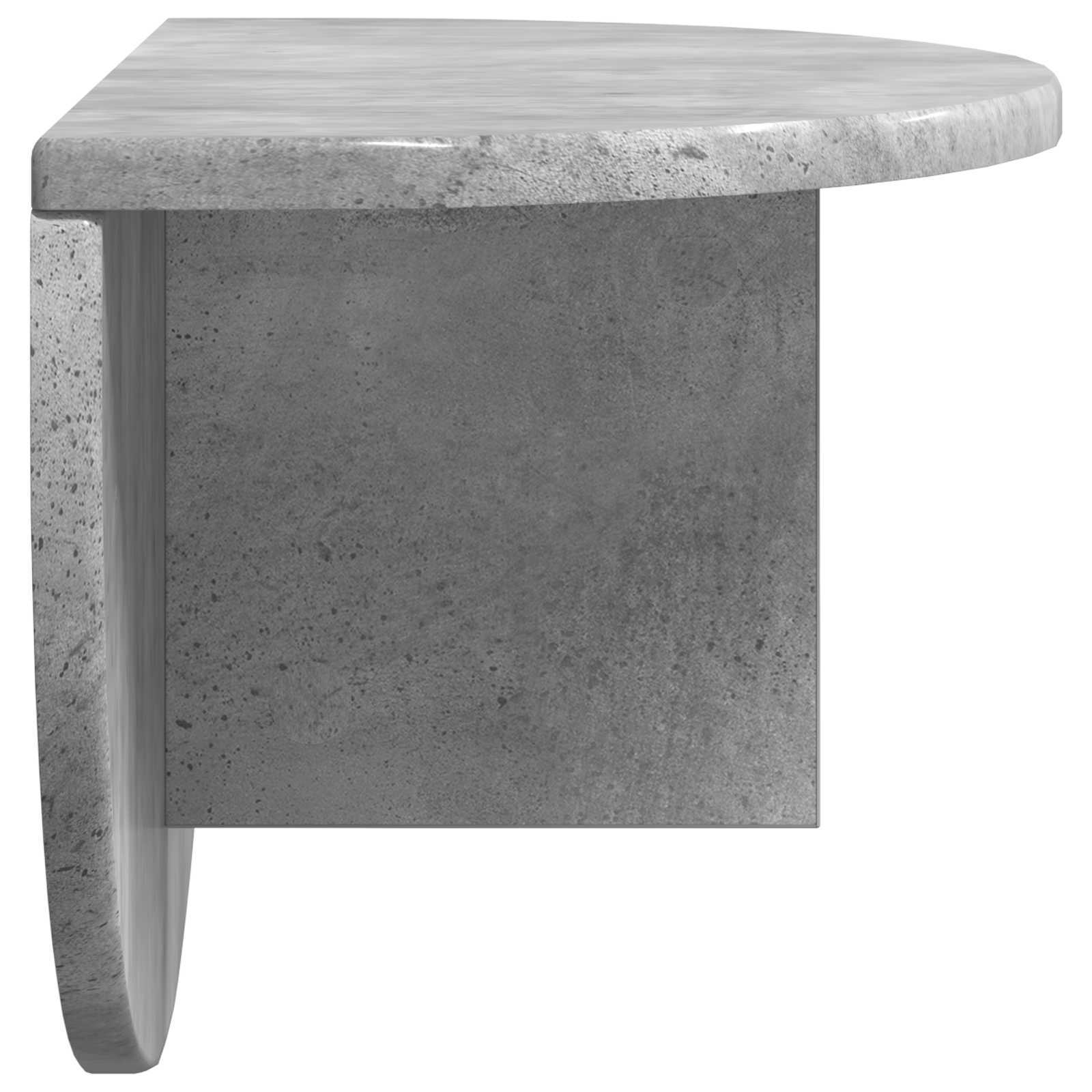Sieninė lentyna Betono pilka 38 x 19 x 19 cm Apdirbta mediena
