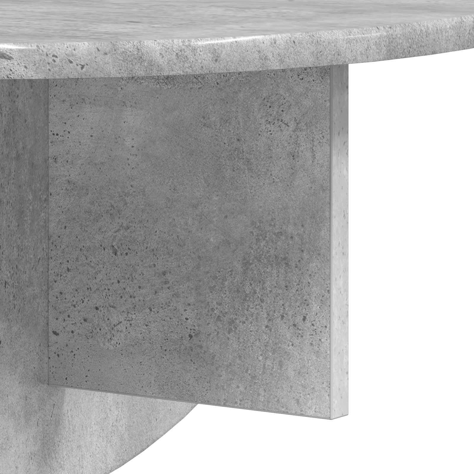 Sieninė lentyna 2 pcs Betono pilka 38 x 19 x 19 cm