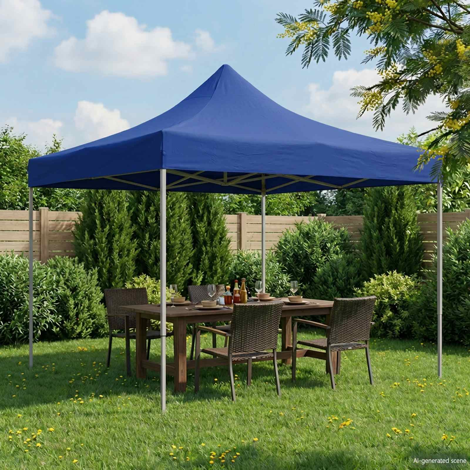 Party tent NIOBE, blue, 291x291cm
