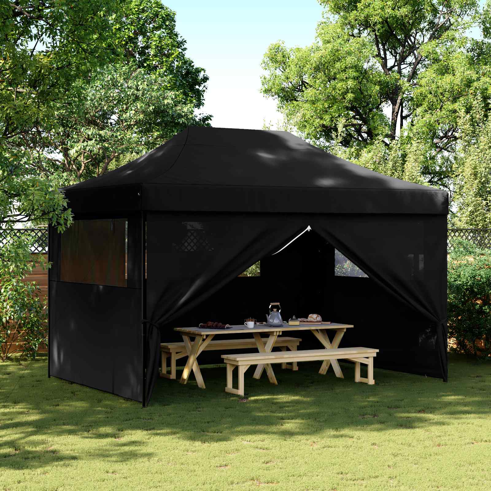 Party tent NIOBE, black, 279x410cm