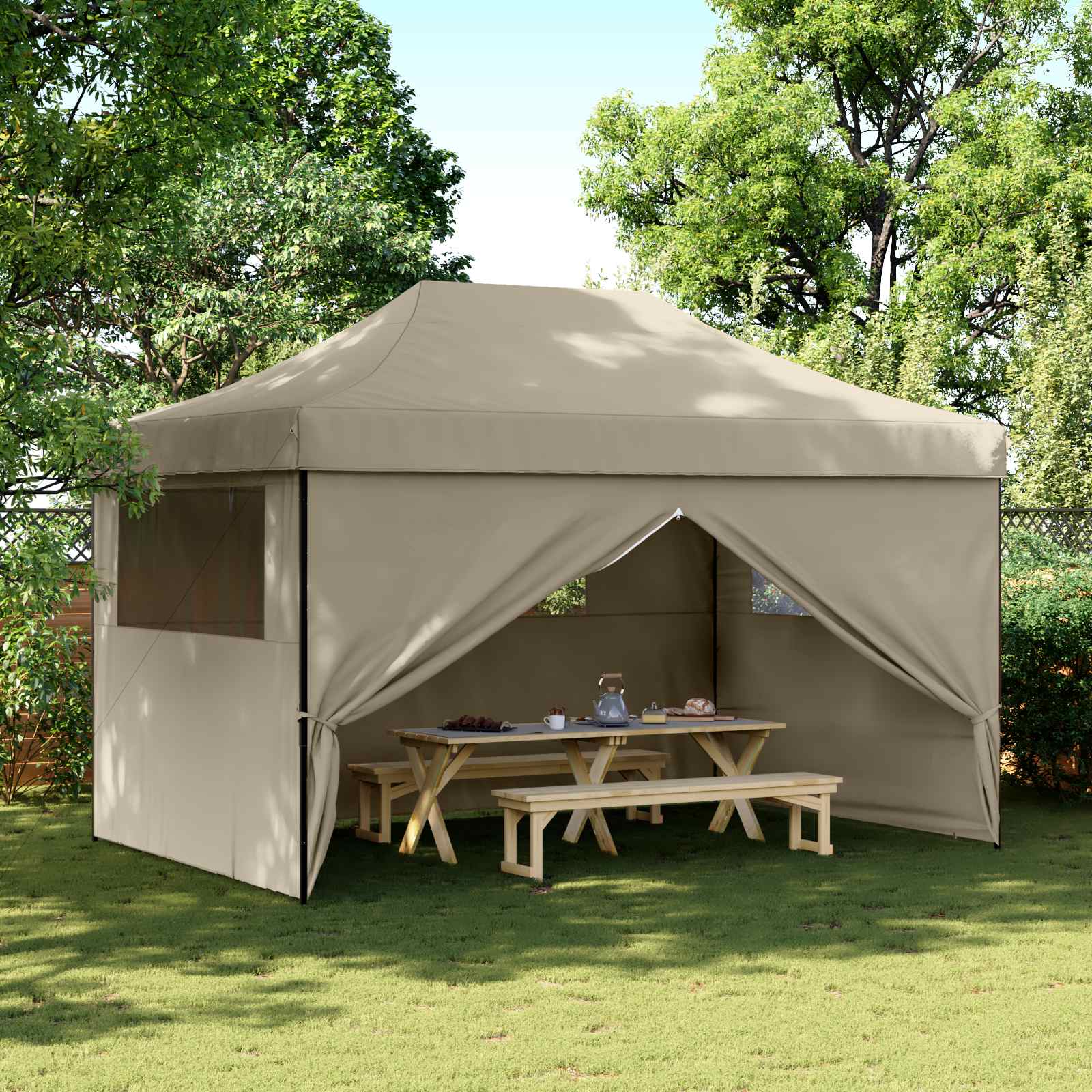 Party Tent NIOBE, taupe, 292x440cm