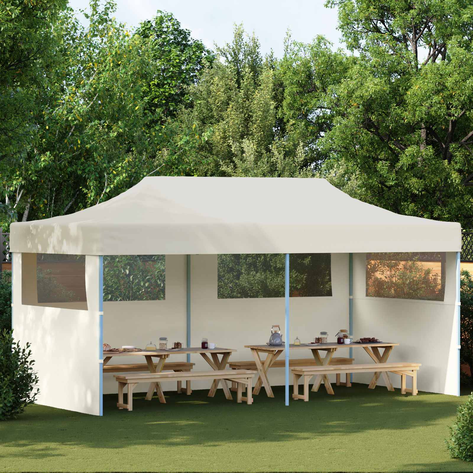 Party tent NIOBE, cream, 291x580cm