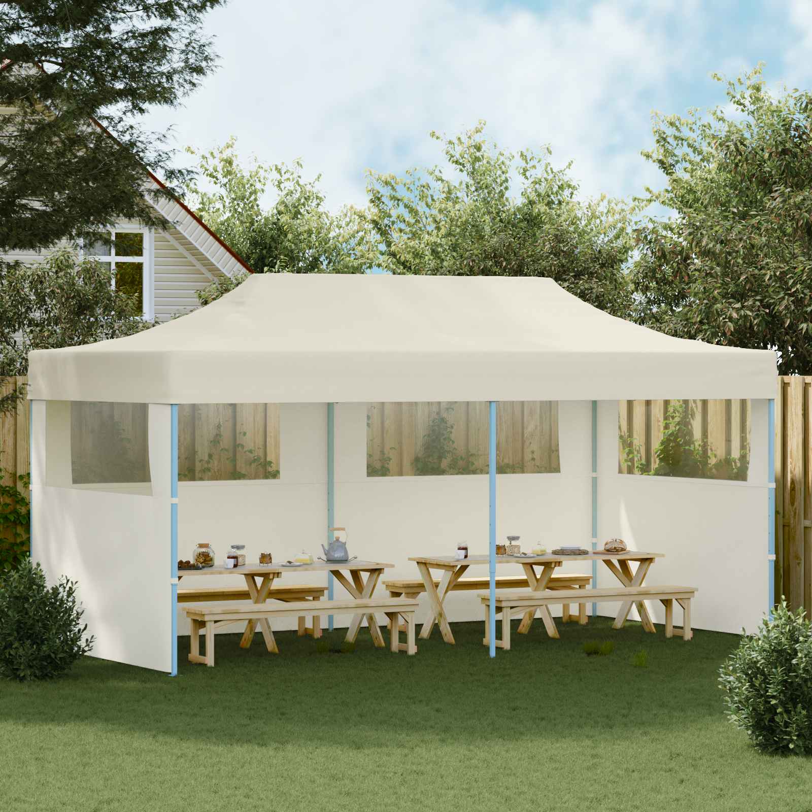 Party tent NIOBE, cream, 291x580cm