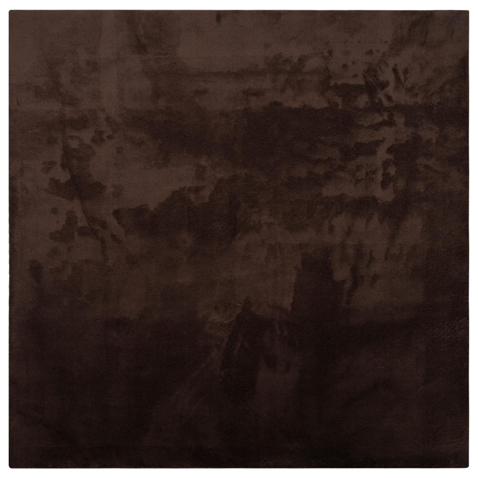Area Rugs Square HUARTE Brown 200 x 200 cm