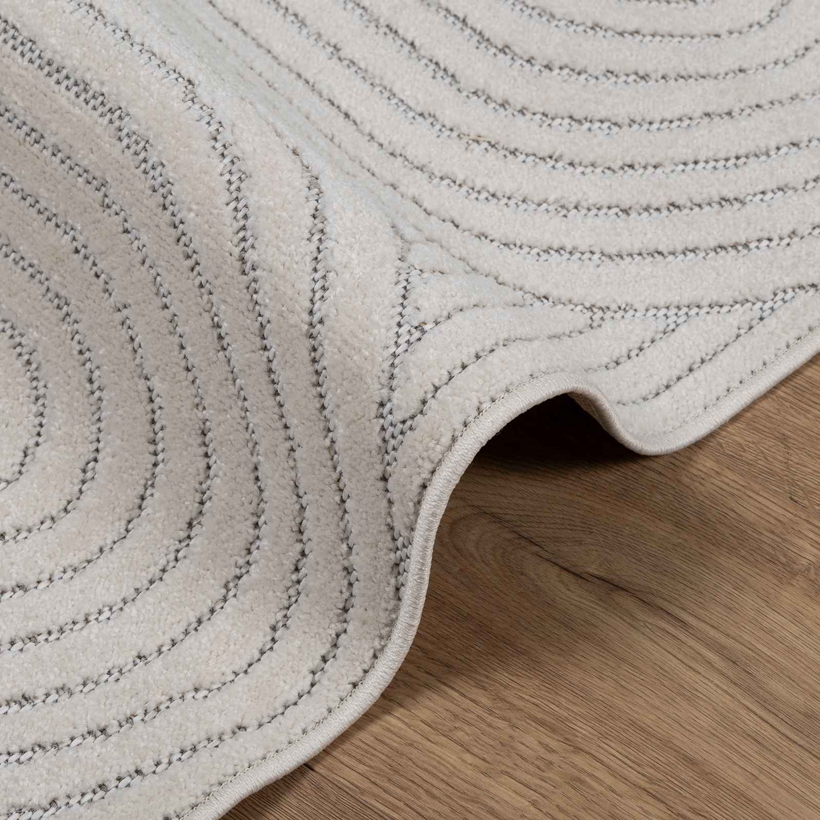 Area Rugs Rectangular Cream 340 x 240 cm