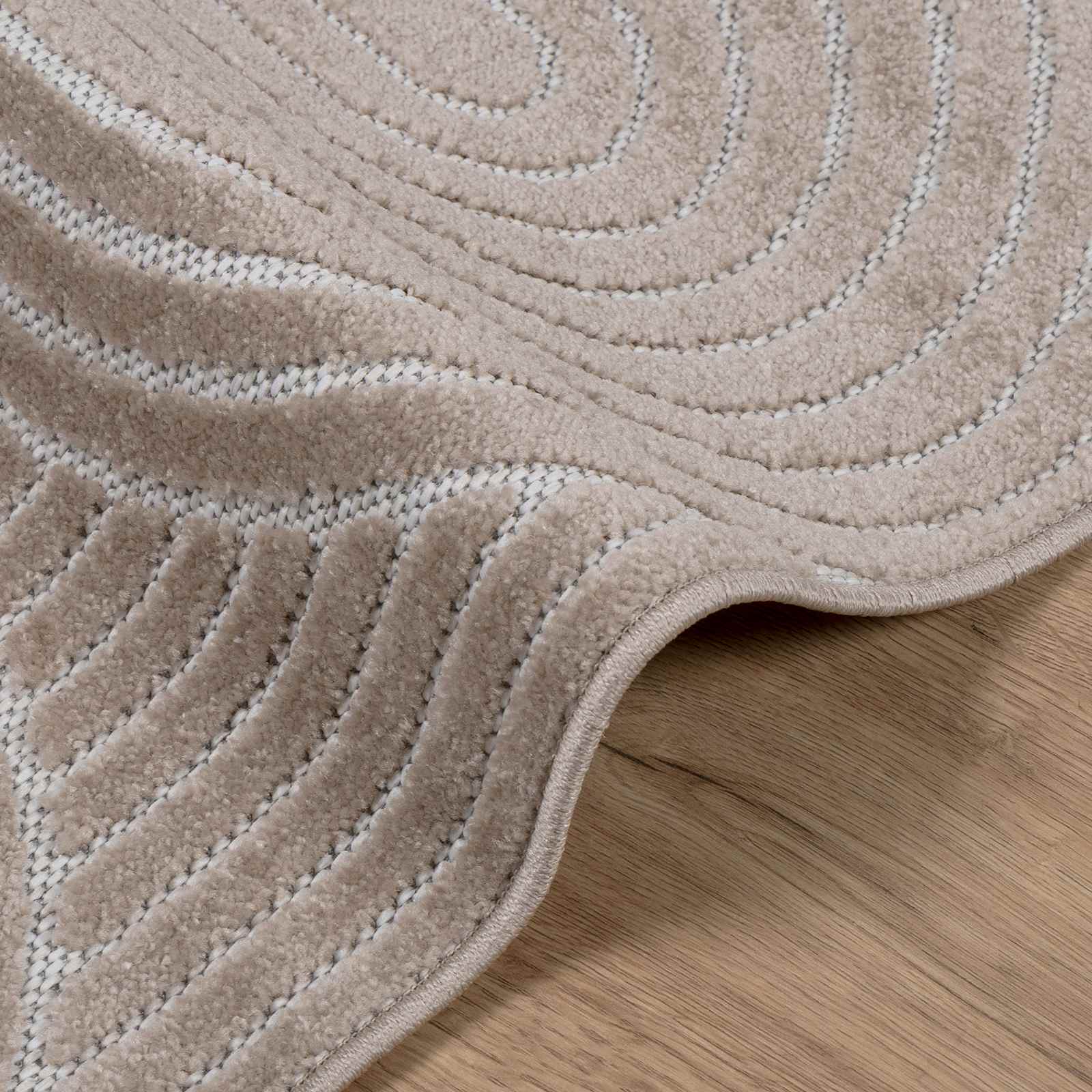Area Rug Rectangle Sand 230 x 160 cm