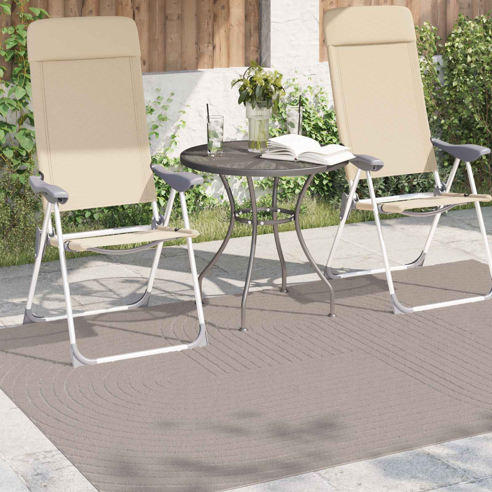 Area Rug Rectangle Sand 230 x 160 cm