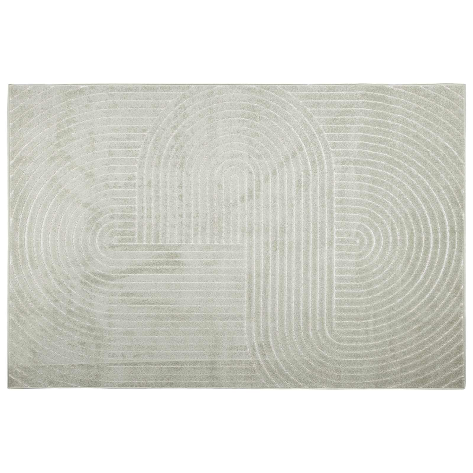 Zoned Rug HUARTE Green 280 x 200 cm Polyester