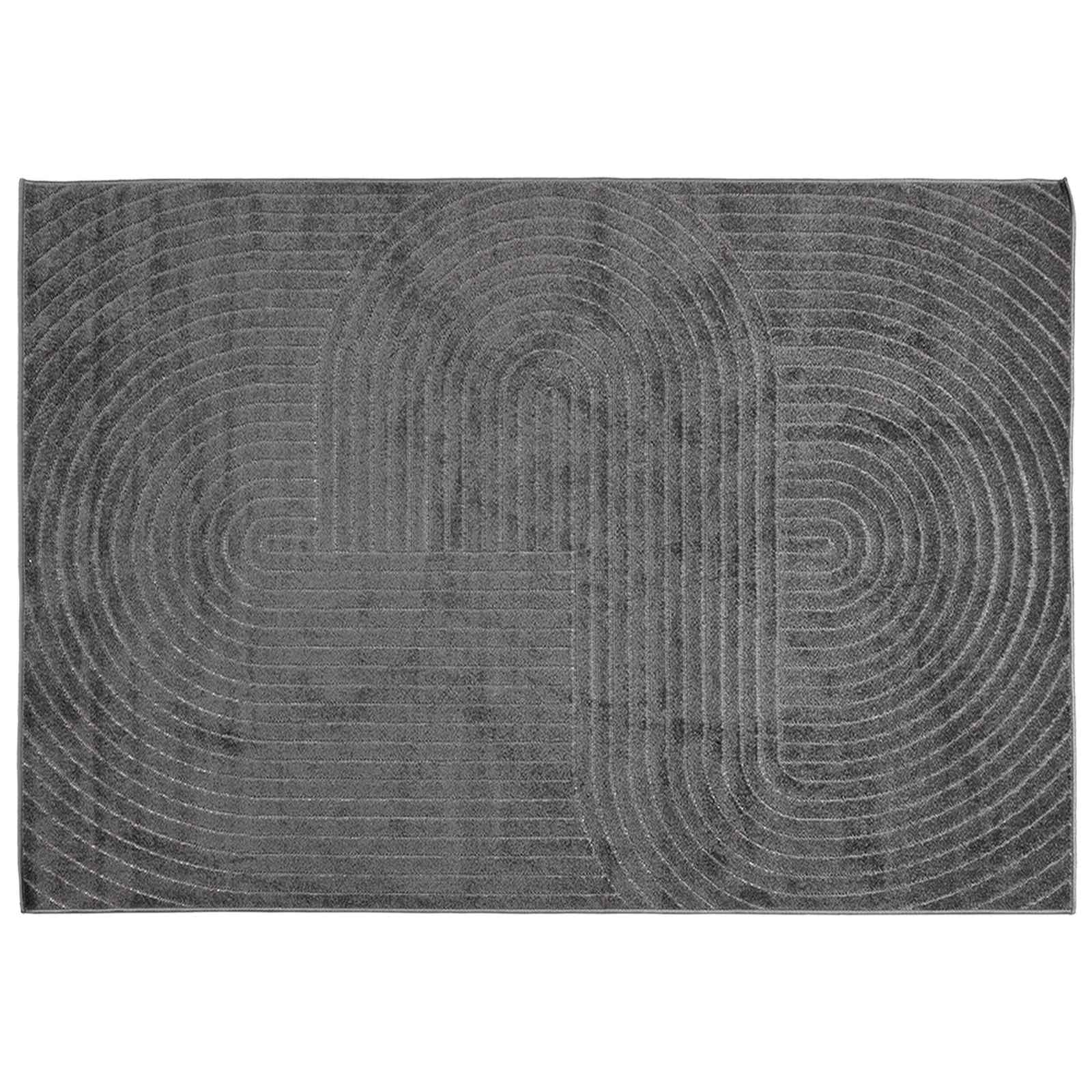 Zonālais paklājs Taisnstūrveida Antracīts 230 x 160 cm