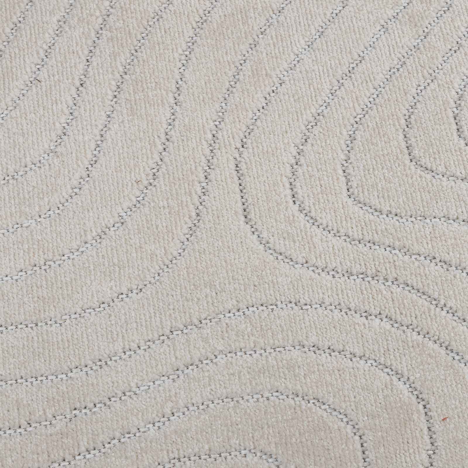 Area Rugs Rectangular Cream 170 x 120 cm