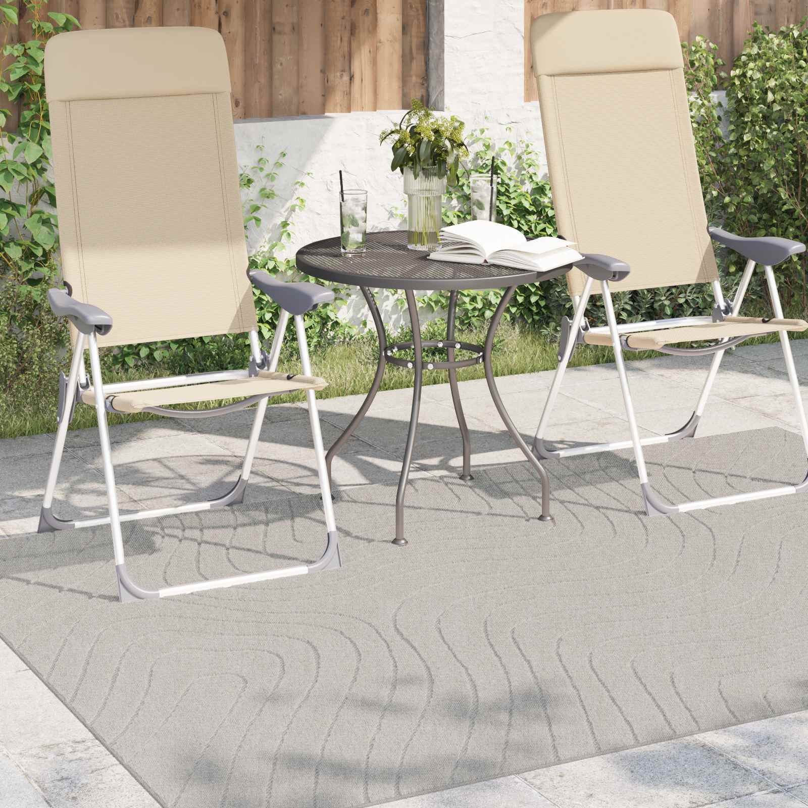 Area Rug Cream 230 x 160 cm