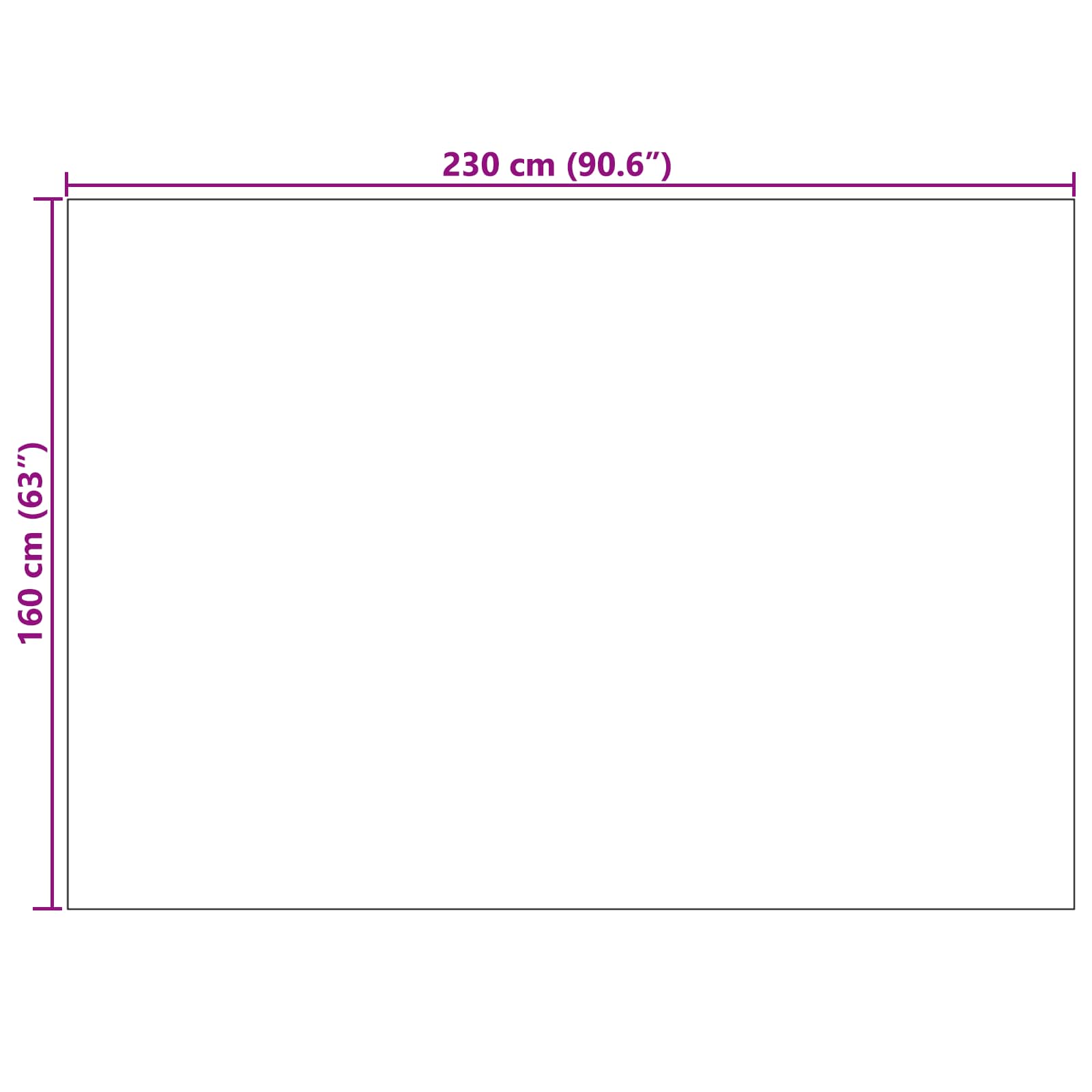 Zonālais paklājs HUARTE Smilškrāsas 230 x 160 cm Poliesters