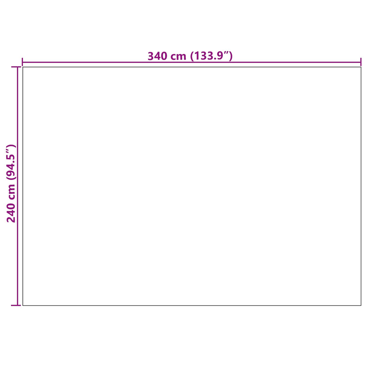 Vidaus ir lauko kilimas PALMERAS Smėlio 240 x 340 cm