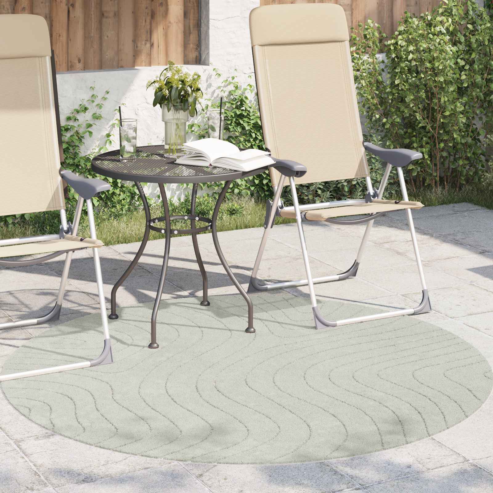 Zonālais paklājs HUARTE Zaļš Ø 120 CM Poliesters