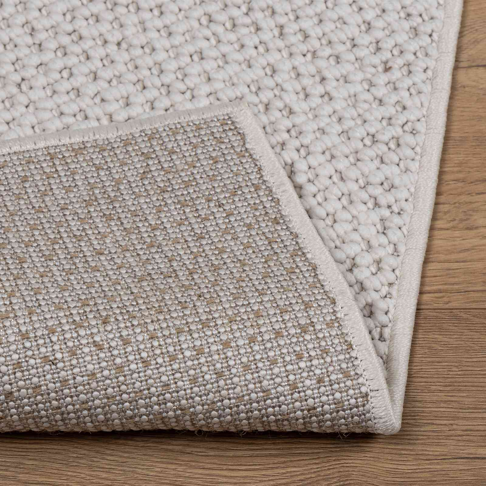 Zone Rectangular Cream Rug 150 x 80 cm