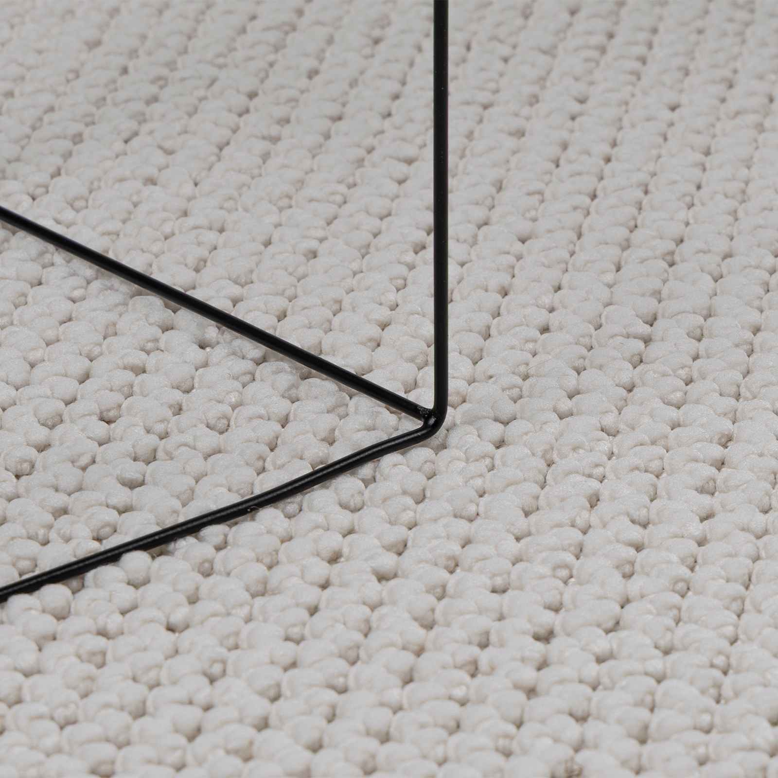 Zone Rectangular Cream Rug 150 x 80 cm