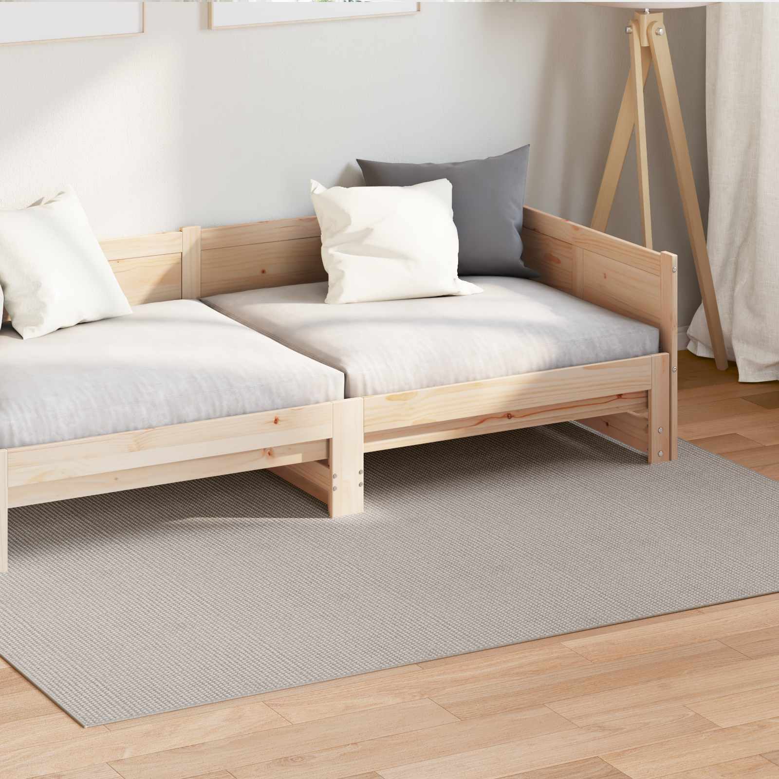 Area Rugs Rectangular Cream 170 x 120 cm