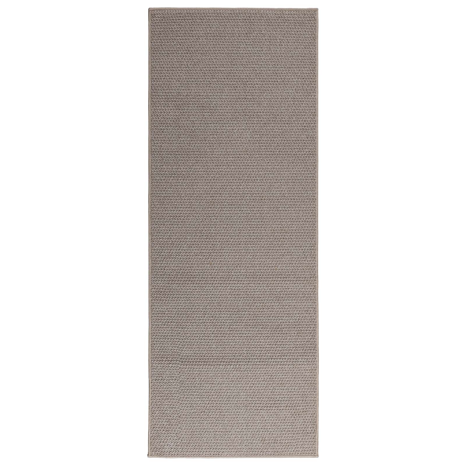 HUARTE Taupe Zoned Rug 150 x 80 cm Polyester