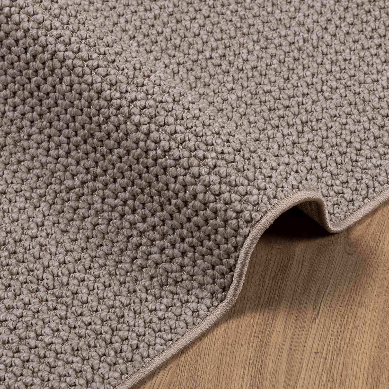 HUARTE Taupe Zoned Rug 200 x 140 cm Polyester