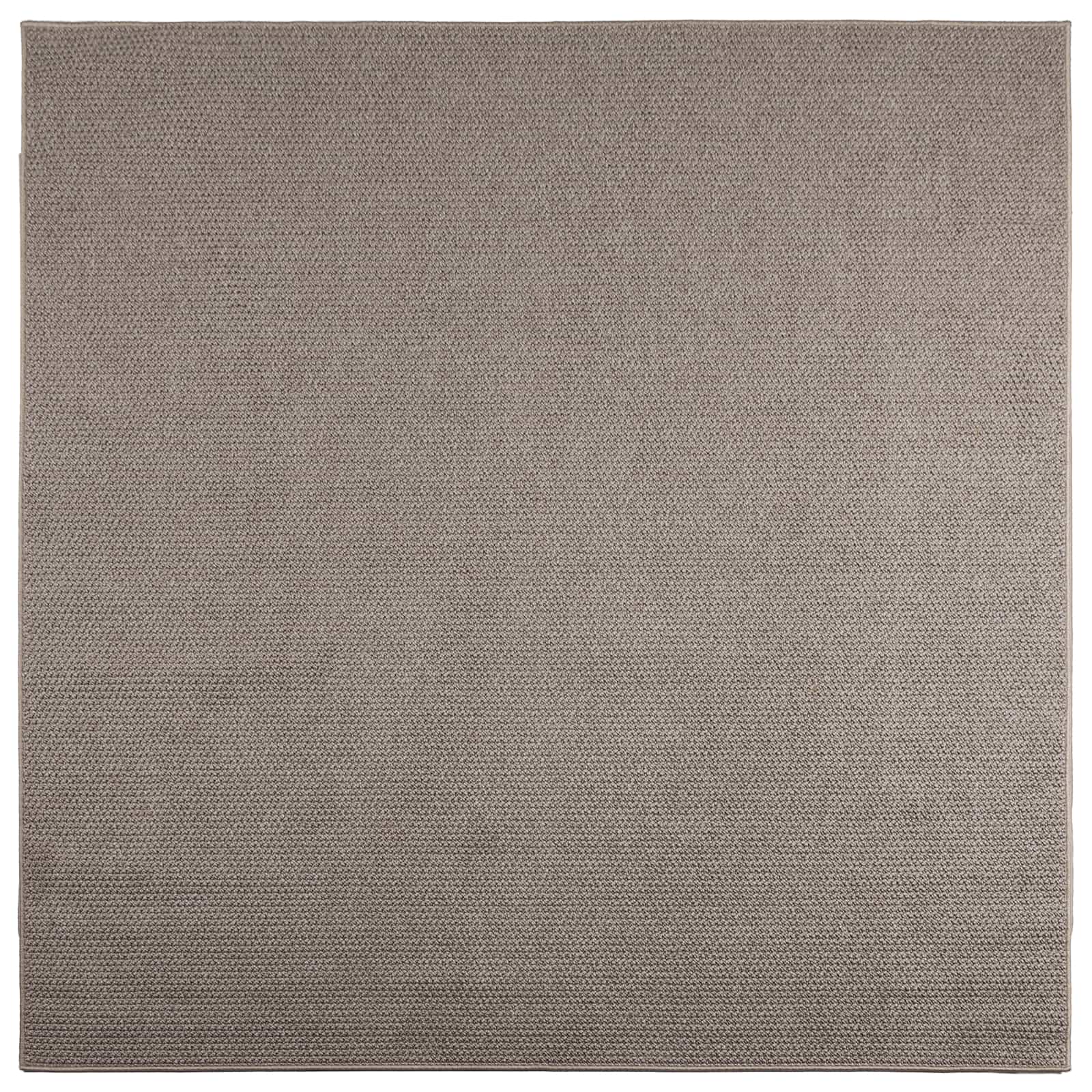 Zonālais paklājs HUARTE Taupe 120 x 120 cm Poliesters