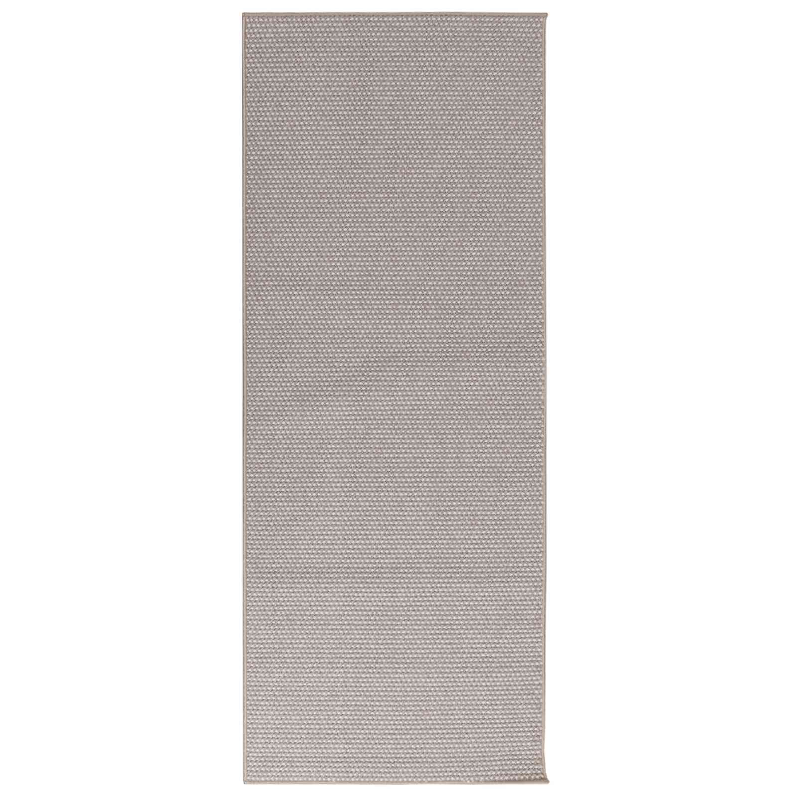 Zoned carpet Cream and Taupe 200 x 80 cm