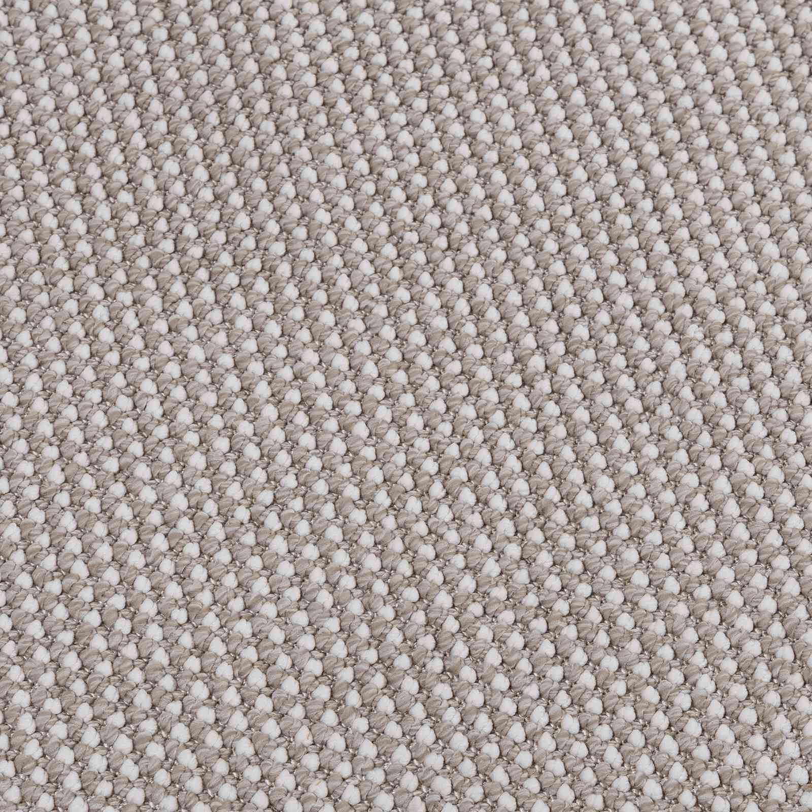 HUARTE Cream and Taupe Zoned Rug 120 x 120 cm