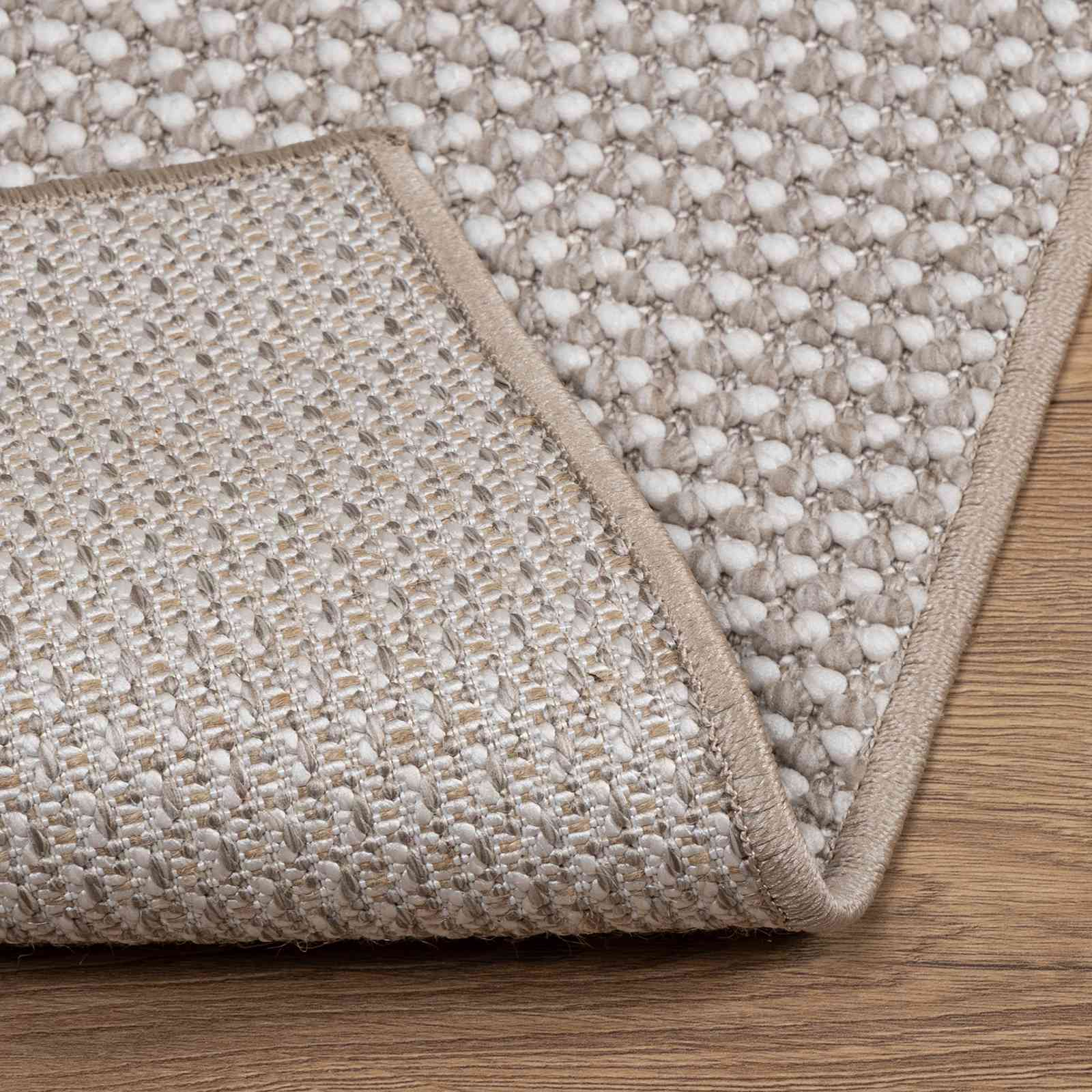 Zonal Carpet HUARTE Cream and Taupe 200 x 200 cm