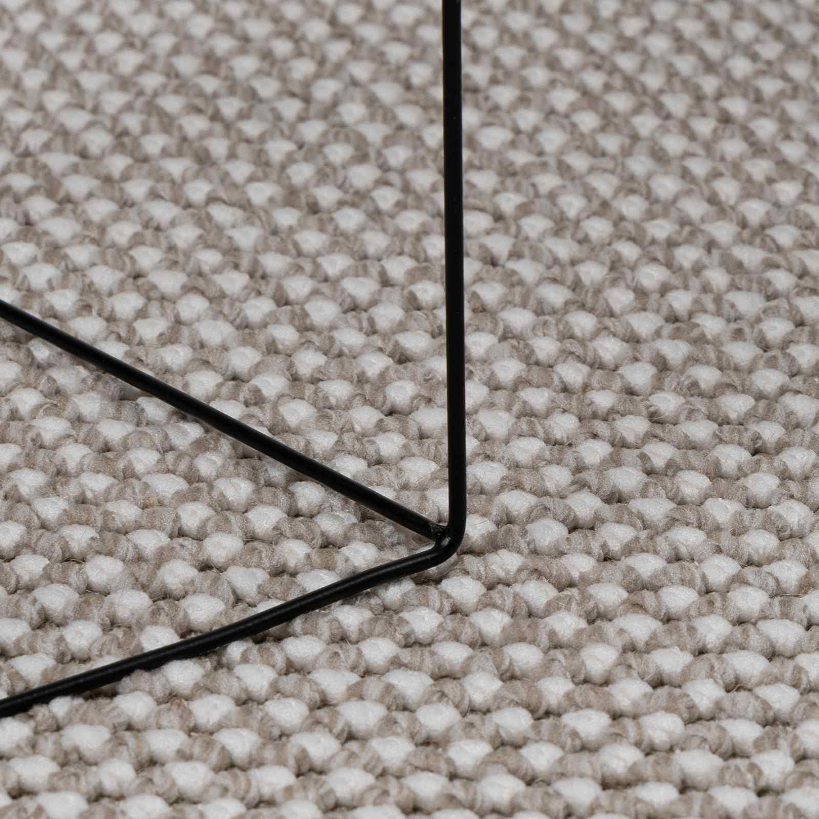 Zonal Carpet HUARTE Cream and Taupe 200 x 200 cm
