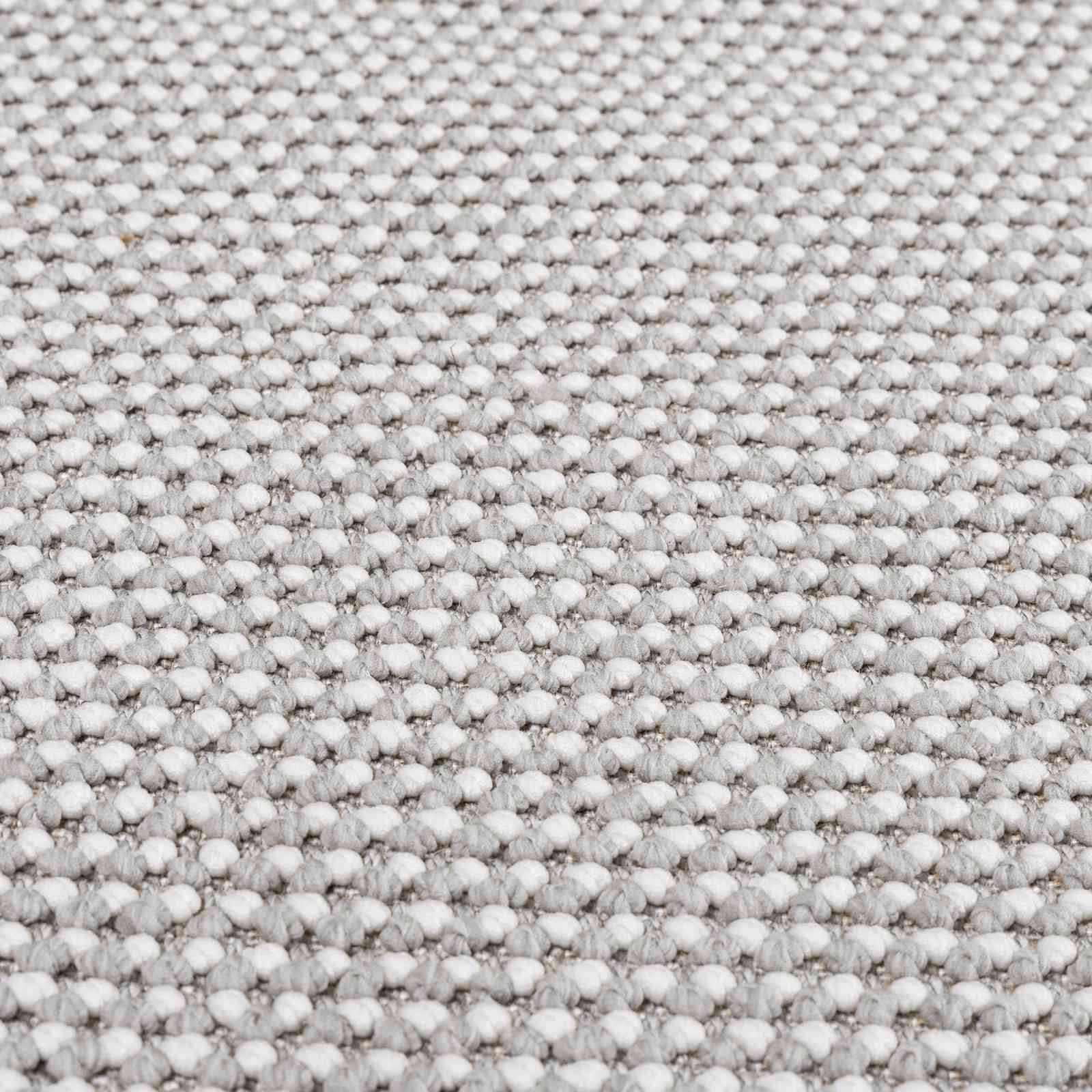 Zoned rug HUARTE Cream and Grey 200 x 80 cm