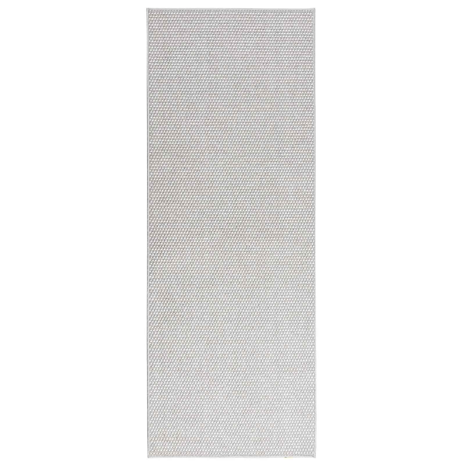 Zoned rug HUARTE Cream and Grey 200 x 80 cm