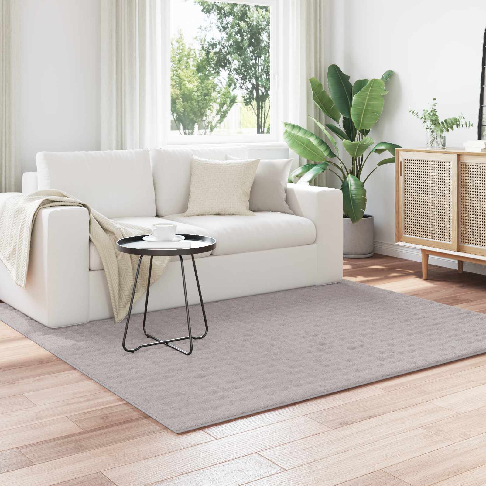 Area Rugs Square Sand 120 x 120 cm